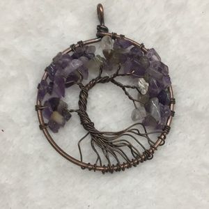 AMETHYST TREE OF LIFE HANDCRAFTED PENDANT